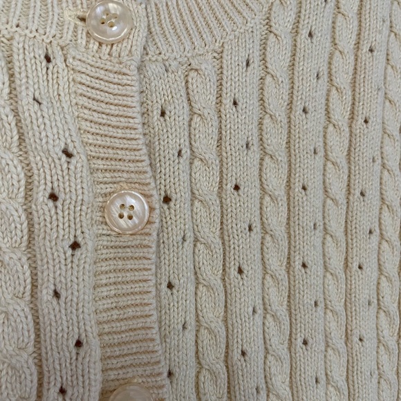 TALBOTS Cropped Yellow Cardigan - Picture 4 of 9